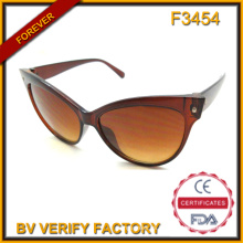 Caliente venta gato ojo gafas de sol para mujeres a granel compra de Wenzhou fábrica (F3454)